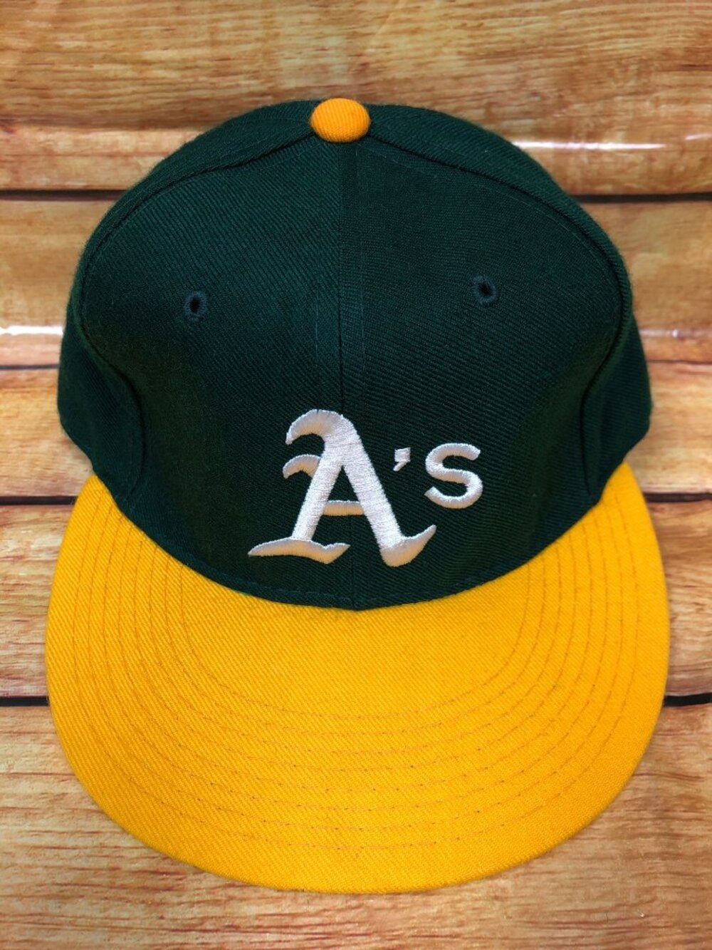 NOS Vintage 6 3/4 Fitted Oakland A's Athletics New Era Diamond Collection Hat